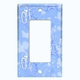 thumbnail image 5 of Metal Light Switch Plate Cover Romantic Paris  Eiffel Tower Bicycle Cupid Blue PRS018, 5 of 13