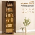 thumbnail image 4 of HOMCOM Armoire de Garde-Manger Style Ferme 67 Pouces, Armoire de Rangement Haute, Brun, 4 of 10