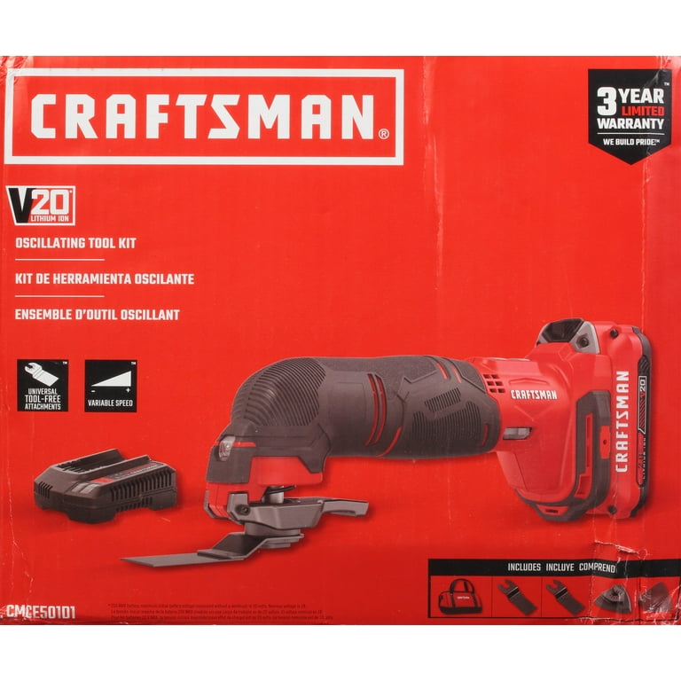 CRAFTSMAN V20 Cordless Oscillating Multi Tool Kit CMCE501D1 Walmart