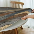 thumbnail image 5 of Rustic Wood Texture Print Round Tablecloth Vintage Table Cover with Elastic Edge Washable Fitted Table Cloth for Kitchen Patry Outdoor Decor Fits 40"-44", Small, 5 of 6