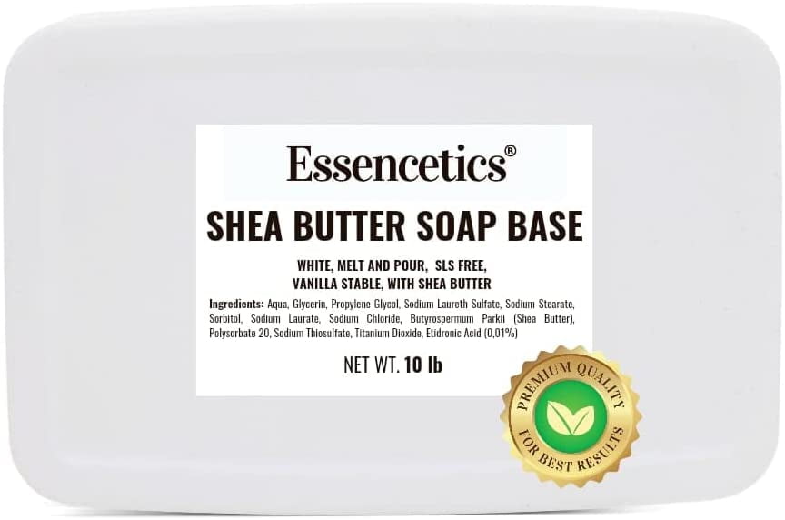 10 lb All Natural White Shea Butter Soap Base for Soap Making Melt and