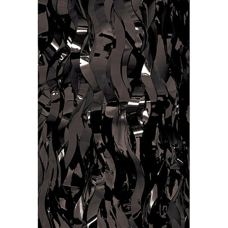 Wavy Foil TableSkirt, Black