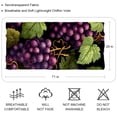 thumbnail image 2 of Grape Translucent Chiffon Silk Hair Scarf Lightweight Breathable Shawl for Women 180x73cm 70.86x28.7in, 2 of 6