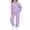 Purple, variant on Zefriona Kids Thermal Fleece Heart Graphic Hooded Sweatshirt and Matching Jogger Pants Set 2-13Y Purple Size 2T