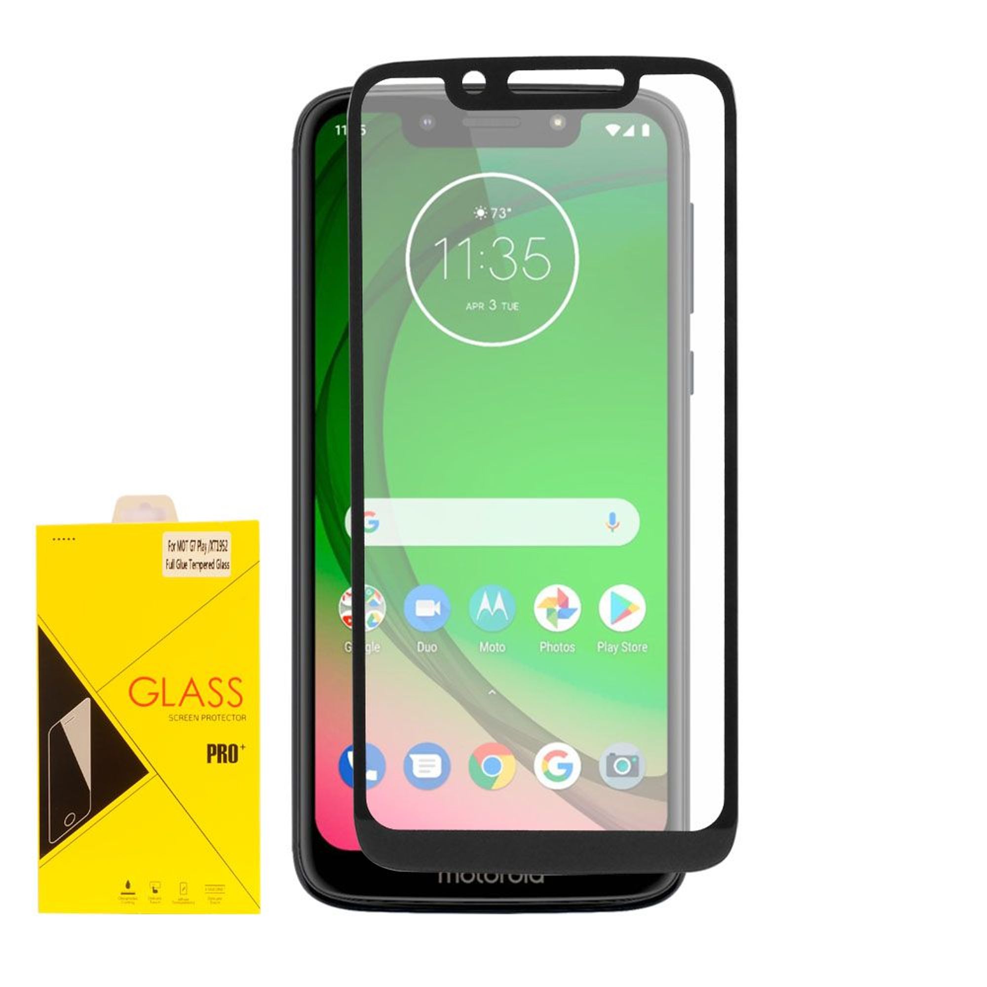 For Motorola Moto G7 Play Screen Protector, by Insten Clear Tempered