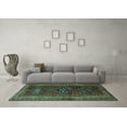 thumbnail image 3 of Ahgly Company Indoor Rectangle Persian Turquoise Blue Traditional Area Rugs, 8' x 10', 3 of 4