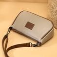 thumbnail image 3 of Bolso bandolera para mujer Bolso de cuero de vaca Correa doble universal Viaje de compras Escuela, 3 of 7