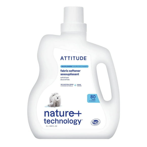 ATTITUDE nature+ technology, Assouplissant, Fleurs des Champs, 80 Brassées, 2L 2L