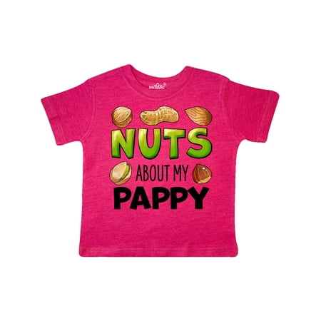 

Inktastic Nuts About My Pappy Peanut Almond Pistachio Gift Toddler Boy or Toddler Girl T-Shirt