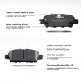 thumbnail image 3 of Front & Rear Disc Ceramic Brake Pads for Nissan Altima 2013 2014 2015-----2018, 3 of 4