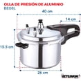 thumbnail image 2 of Olla de Presión de Aluminio 8 Litros, 2 of 3