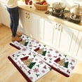 thumbnail image 5 of Kitchen Rug Mat Merry Christmas Tree Snowflake, Set of 2, Anti-Fatigue Non-Skid Washable Kitchen Runner Rugs, Red Reindeer Plaid Soft Comfort Rug for Kitchen, Floor Home, Front of Sink, Laundry, 5 of 6