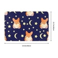 thumbnail image 3 of Goofa 16"x24" Inches Corgi Lying With Moons And Stars Doormats for Outdoor Entrance - Non-Slip Welcome Mat, Heavy Duty Door Mats Outdoor, Spring Doormat, 3 of 9