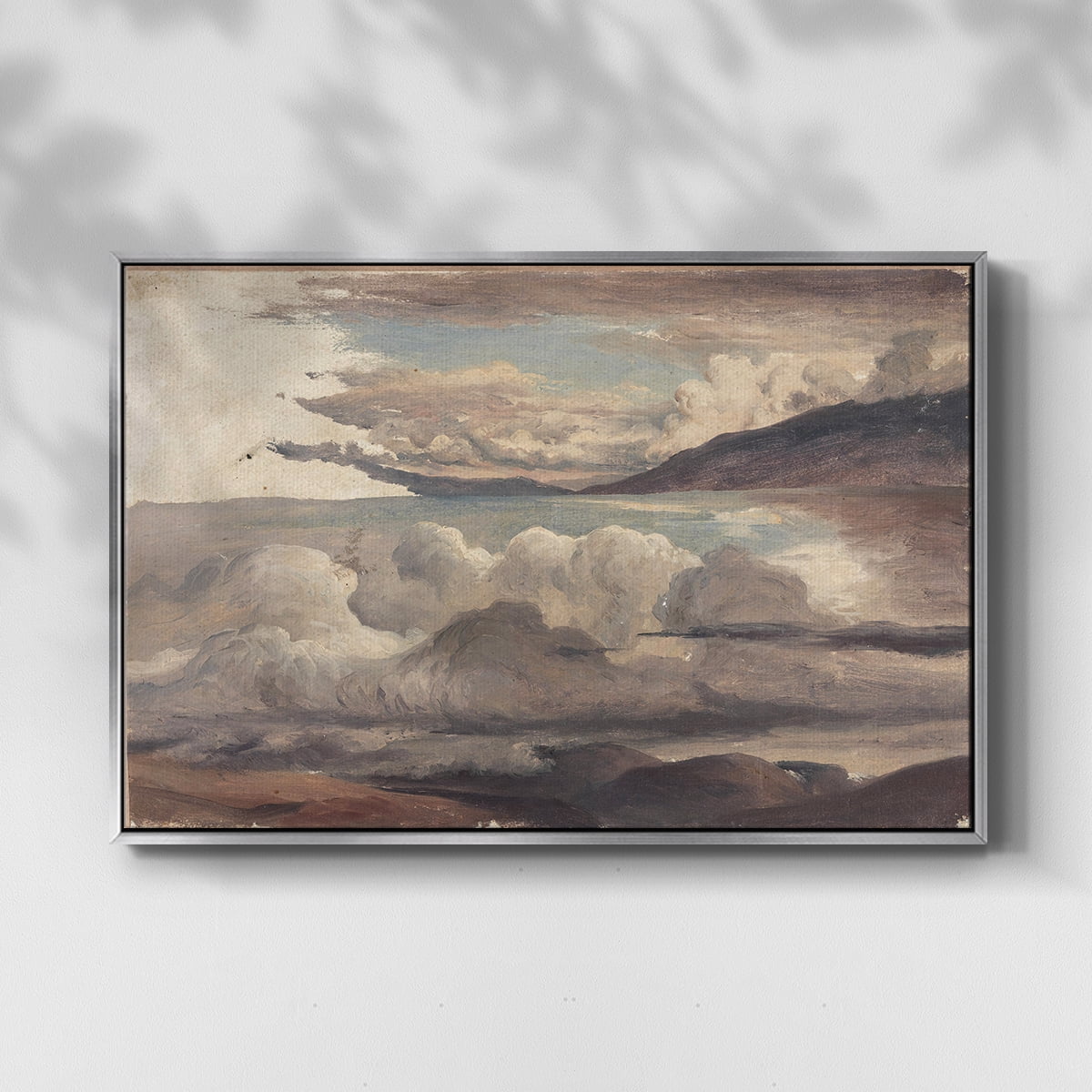 Vintage Landscape-CCCLXXI By Wexford Home Framed in Silver Wood Gallery Wrapped Canvas 27 in. x 41 in.
