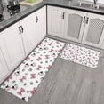 thumbnail image 2 of White Cow Bow Pattern Kitchen Rugs Sets Of 2,Anti Fatigue Kitchen Mat Rugs Non Slip Washable,Decorative Kitchen Floor Mats for Kitchen,Sink,Laundry,17"x30"+17"x47", 2 of 7