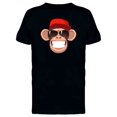 thumbnail image 1 of Chimpanzee With Baseball Cap T-Shirt Men -Image by Shutterstock, Male Small, 1 of 2
