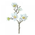 19" Artificial Magnolia Flowers Silk White Magnolia Flowers Realistic
