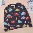 thumbnail image 6 of Fire Engine Car Truck Women's Floral Printed Sweatshirt Long Sleeve Crewneck Casual Loose Vintage Graphic Pullover Tops, 6 of 7