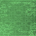 thumbnail image 1 of Ahgly Company Indoor Square Oriental Emerald Green Industrial Area Rugs, 8' Square, 1 of 4
