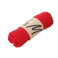 thumbnail image 2 of Unisex Solid Color Woven Cotton Scarf for Autumn and Winter, Versatile Outdoor Sun Protection Beach Towel Scarf, Lightweight Multi-Purpose Wrap for Travel and Picnic, Soft Carpet Style Scarf - Red, 2 of 3