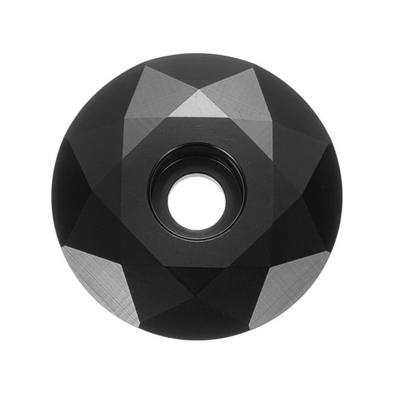 1 1/4" OD Bike Headset Stem Top Cap Aluminum Alloy Cycling Headset Cover Stem for Mountain Bike Road Bike MTB, Black