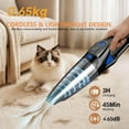 thumbnail image 6 of TRAKAR Handheld Vacuum Cordless, 28000PA Strong Suction Hand Held Car Vacuum Cleaner, Portable Hand Vacuum Rechargeable with Nozzles & LED Light for Home, Car, Office, Pet Hair, 6 of 7