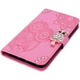 thumbnail image 3 of Compatible with Samsung Galaxy A13 5G Case Glitter Stylish Crystal Owl with Wrist Strap Kickstand Magnetic Leather Wallet for Women Flip Phone Case for Samsung Galaxy A13 5G Pink YK, 3 of 14