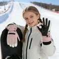 thumbnail image 3 of Insulated Ski And Cycling Warm Weather Mittens For Youth Winter Sports With Touchscreen Compatibility And Grips, 3 of 3