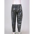 thumbnail image 4 of iEFiEL Little Boys Metallic Harem Pants Youth Juniors Shiny Jazz Hip Hop Performance Costume,Sizes 2-16, 4 of 7