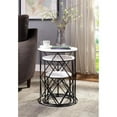 thumbnail image 4 of Bowery Hill Contemporary Wood 3-Piece Nesting Tables in White, 4 of 6