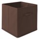 thumbnail image 2 of Juego de 6 cubos de tela Casafield, color marrón - Cestas plegables de 33 cm para estantes y organizadores de cubículos, 2 of 7
