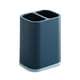 thumbnail image 2 of Yuarrent Caja de soporte de almacenamiento de palillos, rejillas dobles, tenedor, cucharas, organizador de vajilla de encimera, estante de drenaje Simple Organizadores de utensilios de cocina Azul Yuarrent HA012090-01, 2 of 6