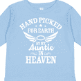 thumbnail image 4 of Inktastic Handpicked for Earth By My Auntie in Heaven with Angel Wings Boys or Girls Long Sleeve Toddler T-Shirt, 4 of 5