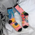 thumbnail image 5 of Sigee Colorful Summer Fruit Table for Contrast Design Soft Moisture-Wicking Socks Crew Casual Athletic Stretchy Loose Middle Tube Socks, 5 of 6