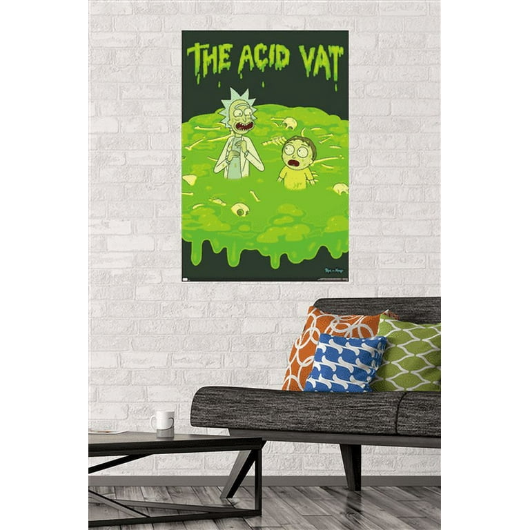 Rick & Morty - The acid vat Wall Mural