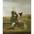 thumbnail image 2 of Arthur Devis 15x17 Gold Ornate Wood Frame and Double Matted Museum Art Print Titled - Portrait of a Man (1763), 2 of 4