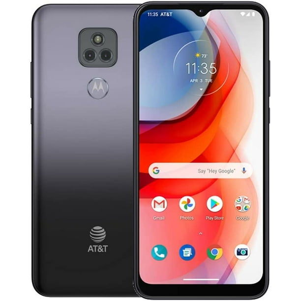 Motorola Moto G Play (2021) 32GB 6.5" Hd + Affichage de Vision Maximale XT20937 Smartphone Déverrouillé Gris Flash (Boîte Ouverte comme Neuve)