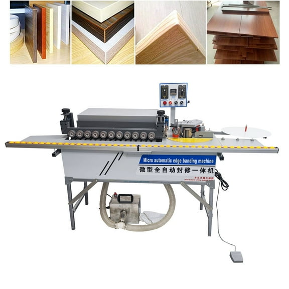 Automatic Edge Banding Machine with Upper Control Panel Double-side Automatic Tape Breaking