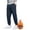 Blue, variant on (M-5XL) Big and Tall Men's Fall and Winter Pant Loose Padded Warm Sweat Pants Fashion Thickened Solid Drawstring Trousers Gray XXL