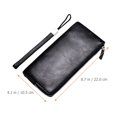 thumbnail image 2 of Long Men Zipper Purse Portable Wallet Multi-function Long Purse Cards Storage Bag, 2 of 8