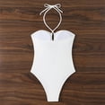 thumbnail image 6 of JIAYUE Women's One-Piece Swimsuit Halter Neck Fashion Sleeveless Backless Sexy Solid Color Comfortable For Beach Pool Cozy Female Swimwear, 6 of 6