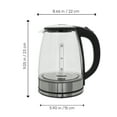 thumbnail image 5 of Taurus 1.8L Cordless Glass Electric Kettle with Borosilicate Body, 360° Swivel Base, Fast Boil, Auto Shut-Off – BPA-Free, for Tea, Coffee & Instant Meals, 5 of 8