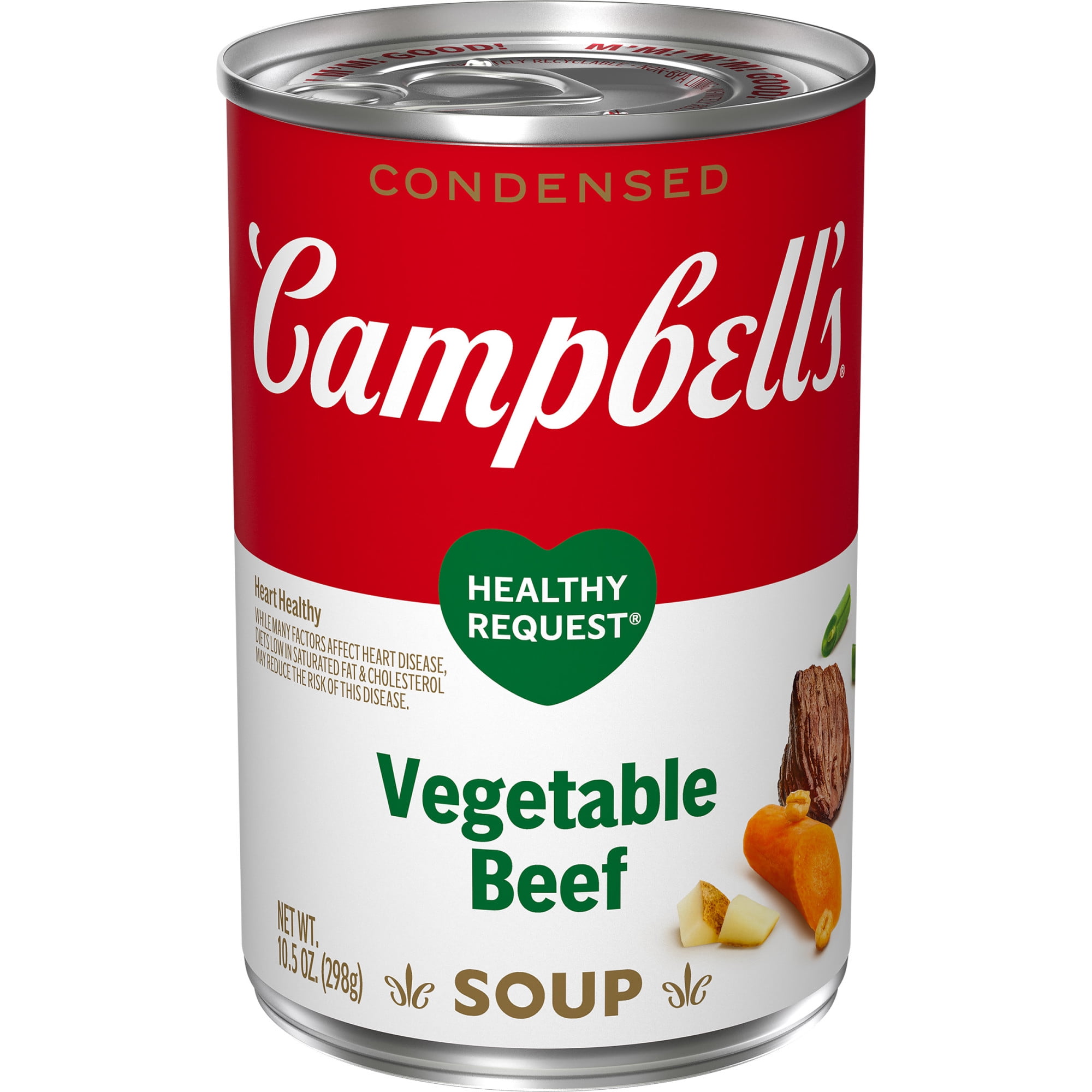 Campbell's Condensed Healthy Request Vegetable Beef Soup, 10.5 Ounce Can