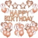 thumbnail image 1 of Kit de globos rosa metalizado para feliz cumpleaños, 39 piezas, 1 of 1