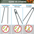 thumbnail image 3 of Silicone Trivet Tongs for Cooking Silicone Tongs Kitchen Utensils Heat Resistant Non-Stick Silicone Food Tongs, 3 of 5