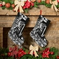 thumbnail image 6 of Sikiie Gothic Skull Floral Art Christmas Stockings,18 Inches Christmas Stockings Xmas Hanging Stockings for Family Christmas Decorations & Gifts, 6 of 7