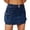 Dark Blue, variant on Women's Mini Cargo Denim Skirt, Low Rise Cargo Skirt Button Bodycon Jean Skirt with Pockets Brown M