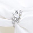 thumbnail image 2 of Design White Fire Opal Ring For Women Crystals Rings Female Anel Jewelry Bijouterie, 2 of 2