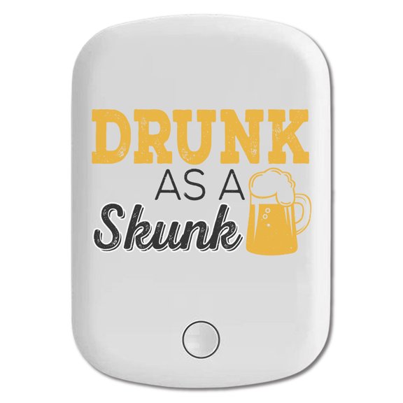 DistinctInk Magnetic Battery Pack, 10000 mAh Wireless Portable Charger with USB-C Cable, Compatible with MagSafe iPhone 14 / 13 / 12 Series - Drunk As A Skunk