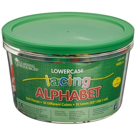 Lowercase Lacing Letters LER6402 Lowercase Lacing Letters, Sort by letter and color or string together simple words By Learning Resources ()